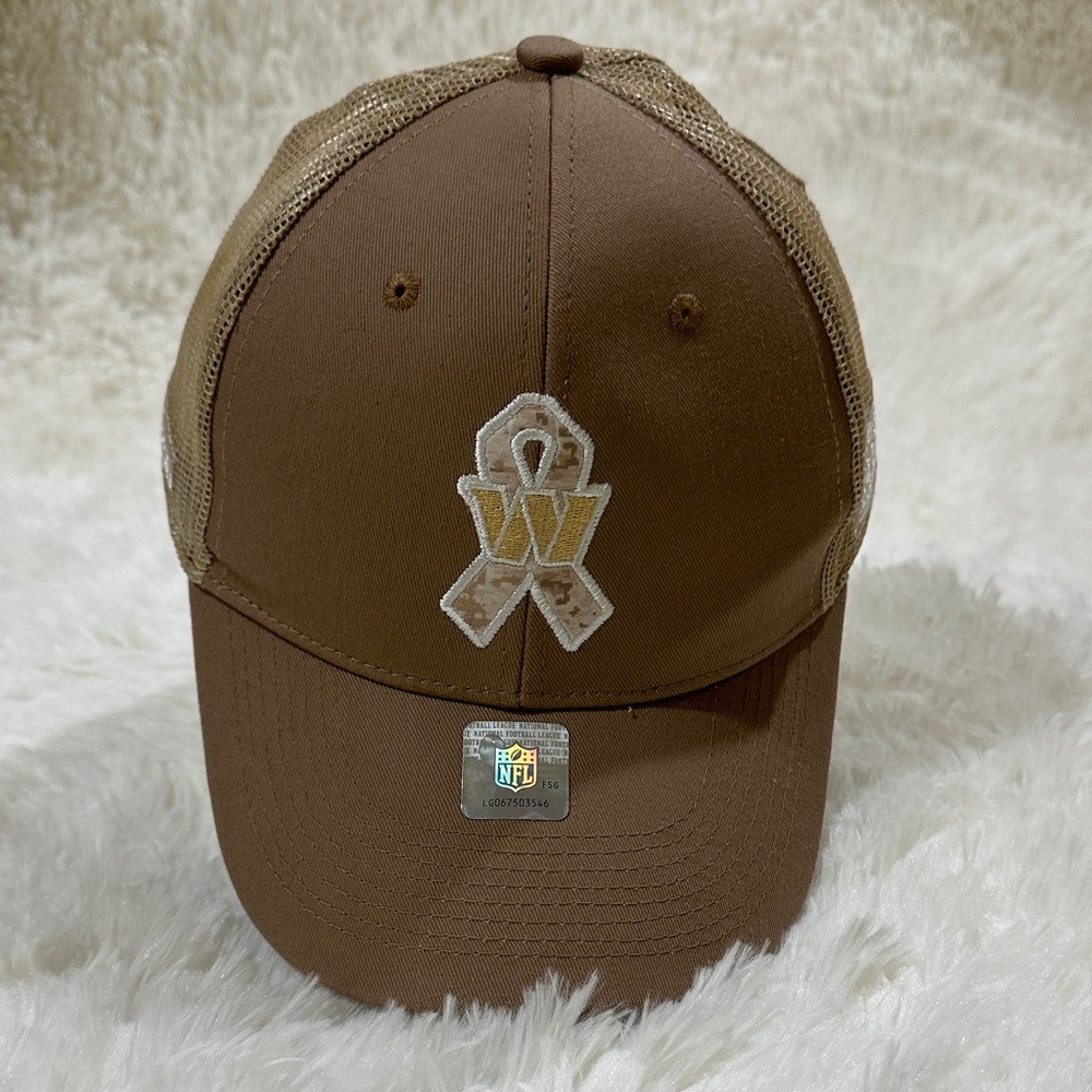 NFL Brown Cap with Gold Ribbon Logo